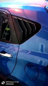 2PC Perodua Myvi Window Cover Mustang Louver Shark Car Mirror Cover Rear Triangle Window Cover Car Door Visor Sun Protector Sunshade Sunshield Car Accessories Aksesori Kereta Myvi 2018 - 2024