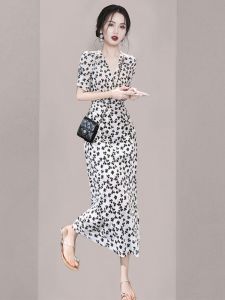 Elegant Stylish French Style Floral Summer Dress