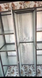 Lemari pakaian 3 pintu alumunium/lemai pakaian/lemari serbaguna