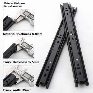 Talao Drawer slide rail three-section guide 12in 14in chdrawer roller