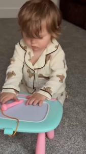 Kikidex Magnetic Drawing Board Toddler Girl Toys for 1-2 Year Old Doodle Board Pad Learning and Educational Toys for 1 2 3 Year Old Baby Kids Birthday Gift(Light Blue)po