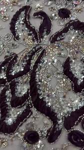 Luxury Wine African Luxury Beaded Velvet Lace Fabric Nigerian High Quality Tulle Sequins for Bridal Wedding Dress Fabric M670-1