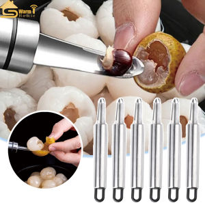 [Ấm HOMIE] 5 cái 304 thép không gỉ vải hạt nhân loại bỏ nhãn anh đào corer nhà dụng cụ loại bỏ hiện vật Tước pháo Kích phụ kiện nhà bếp