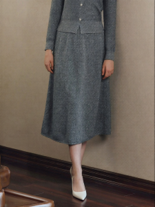 Koradior | Wool Autumn Midi Skirt