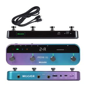 Mooer | MOOER Guitar Multi-Effect Pedal Prime S1 With 128 Guitar Effects Drum Machine Tuner 80s Looper With Bluetooth Rechargeable Pedal