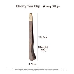 MINGRENBANG | Antiskid Ebony Wood Tea Tongs
