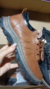 Sepatu Kulit Asli Pria Musim Semi & Olahraga Serbaguna