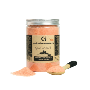 Muối hồng Himalaya GUfoods (dạng hạt mịn) - Tự nhiên Giàu khoáng chất vi lượng Không phụ gia Không tinh chế