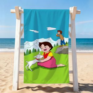 Hasbro | Cartoon cute Heidi Towel Drying Bath Towel Applicable To Light Swimming Camping Yoga Beach Out