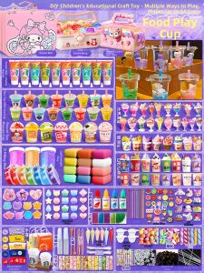 Mini Milk Tea Cup DIY Making Kit Children Toys