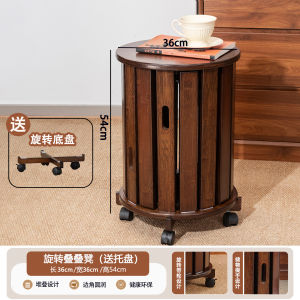 Modern Home Use Stacking Bamboo Chairs Durable Mobile round Stool Extra Seating Furniture for Adults Simple Design