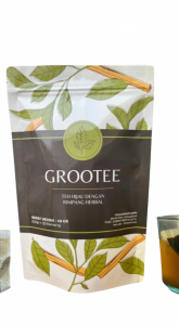 Grootee Teh Hijau Rimpang Jahe Serai Kunyit Pelangsing Perut Buncit Peluntur Lemak Detoks Tubuh