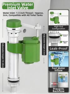 JIAYUN | Water Inlet & Outlet Valves for Toilet Cistern Universal