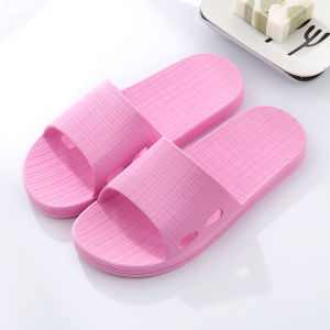 Home Slippers Mens New 2024 Summer Anti-Odor Anti-Slip Indoor Home Bathing Bathroom Slippers Summer Household PVC Material