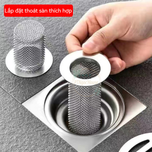 Lưới Lọc Rác Inox Lọc Rác Nhà Tắm Chống Tắc Nghẽn Không Gỉ