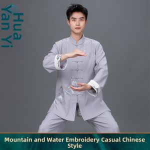 Embroidered Chinese Style Performance Uniform Long Sleeve