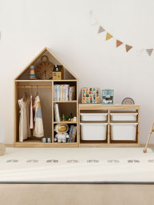XIAOHUAMEIMEI | Children Wooden Eco-friendly Drawer Storage Cabinet