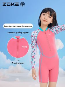 ZOKE | Childrens Winter Swimming Suit with Long Sleeves Sun Protection and Quick-Drying