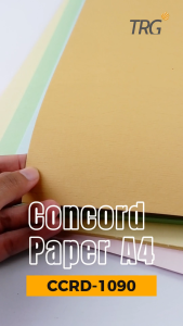 TRG Concorde Paper A4 CCRD-1090 90gsm - Kertas Concord Piagam Sertifikat Tipis Warna 90 gr gsm 1 Pak Isi 10 Lembar TRG
