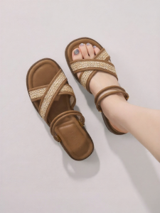 Josiny | Strappy Sandals Soft Flat One-step