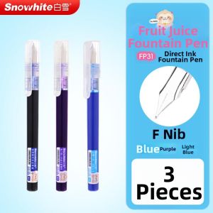 XIEJIAN | Student Practice Straight Liquid Fountain Pen F Nib Fast Drying Non-Blotting