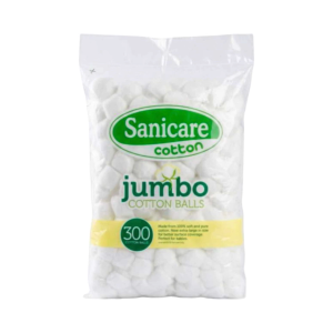 Sanicare Jumbo Cotton Balls 300 Balls