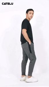 CATELU Celana Joger Panjang Abu Tua - Jogger Pants Pato