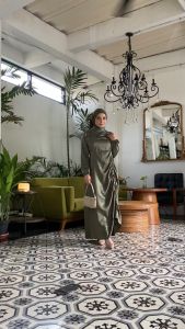 OLIVIA Dress Satin Payet Premium Elbise Baju Kondangan Gamis Lebaran Wisuda Bridesmaid