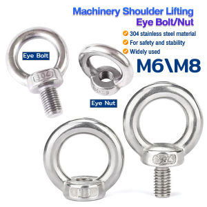 Vacaka Lifting Eye nuts/Eye Bolt M6 M8 High Quality 304 Stainless Steel Hardware Accessories