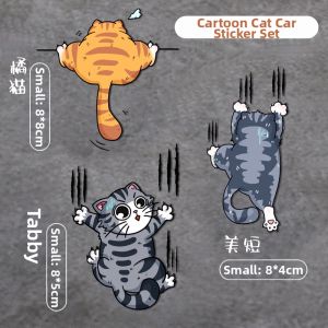 JOYCS | Cute Cat Car Decal for Scratch Concealment