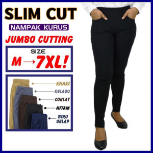 SELUAR SLEK WANITA JUMBO SIZE 914-1# SLIM FIT SLACK PANTS WOMEN URBAN DESIGN SELUAR KERJA WANITA FORMAL WORK PANT