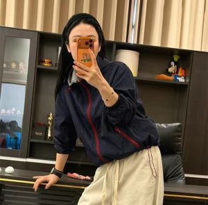 Reversible Hooded Thin Casual Color Block Loose Jacket
