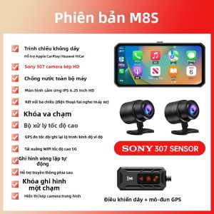 XILANG | Đầu Ghi Âm Điều Hành Thông Minh Không Dây Carplay Chiếu Hình Dẫn Đường Xe Máy
