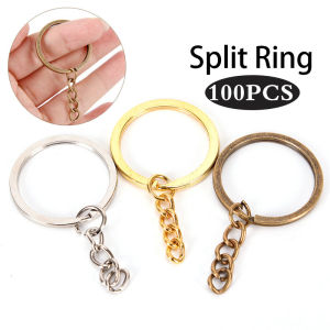 100pcs Key Rings Keychain Rings Keychain Split Ring Split Ring for Keychain