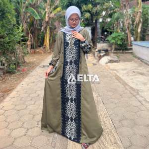 Gamis terbaru tenun etnik