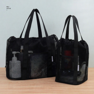 Mesh Multi-Pocket Swim Bag Polyester