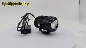 NIGHT KNIGHT | Motorcycle LED White Spotlights Adjustable Front Auxiliary Fog Light Off-Road Driving Light for Night Riding For Car ATV UTV 12V