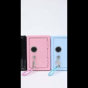 Hộp Tiết Kiệm Mini Có Khóa Kép & Khóa Chìa Hộp Đựng Đồ Cá Nhân Nhỏ Gọn Để Đựng Tiền Xu Tiền Mặt Trang Sức - Chất Liệu Kim Loại
