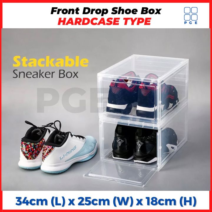 AJ FRONT SHOES BOX STORAGE BOX STORAGE RACK FRONT DROP HARD CASE ...