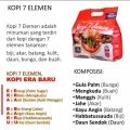 KOPI 7 ELEMEN / KOPI SEVEL(kemasan baru) HNI-HPAI ISI 20 SASET. 
