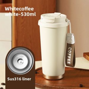 MONGDIO | Insulated Ceramic Travel Tumbler with Straw