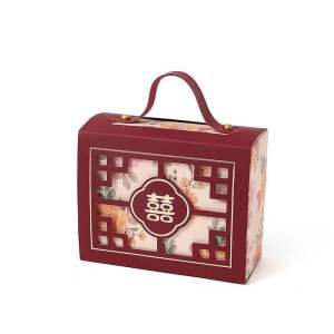 喜糖盒古典手提款小号喜事结婚WEDDING CANDY BOX CLASSIC HANDLE