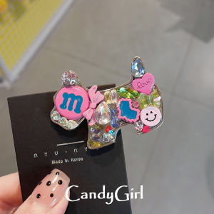 Korean Style Cute Doggie Hair Clip Womens New Fashion Side Bangs Duckbill Hair Clamp Stylish Fringe Hair Accessory