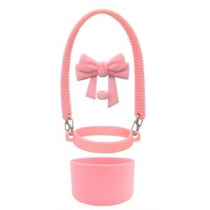 New 3PCS/SET Tumbler Cup Hand Strap Straw Lid Cover Bowknot Accessories Set For 10mm Straws Replacement