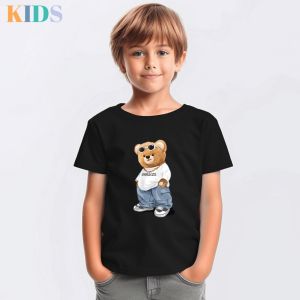 เสื้อเด็ก หมี Bear B003 ผ้า cotton 100% 7 สี ผ้านุ่มสวมใส่สบาย