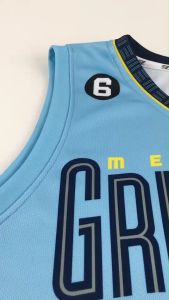 Jersey Ja Morant Memphis Grizzlies #12 BIRU BLUE CITY 2022/2023 - Swingman Bola Basket NBA Baju Kaos T-Shirt Tshirt Atasan Costum Kostum