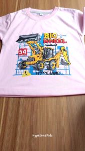 Baju Kaos Distro Anak Laki Laki Karakter Excavator Keren Import Usia 1 - 10 Tahun - Hypelane - DTF