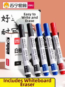deli | Deli Whiteboard Pen Large Head Marker Pen Office Supplies Teacher Supplies Blackboard Drawing Pen Fine Tip Colorful Ink Pen