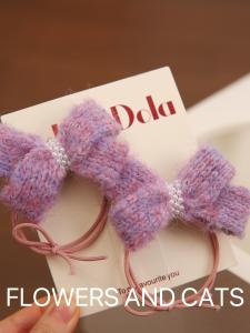 Korean Style Sweet Butterfly Knot Hair Ties Womens Princess Cartoon Birthday Gift Childrens Headbands Soft Yarn Hair Bands