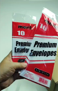 Merit White Mailing Envelope Short and Long Standard Business Envelope Pack by 10s and 500pcs